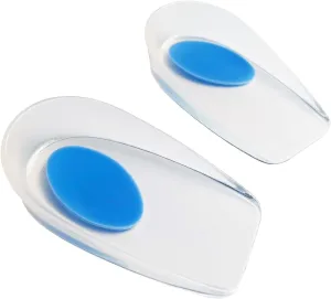 Kids Silicone Heel Cups-Shock Absorbing Heel Cups for Kid's with Sensitive Heels, Heel Spurs, Plantar Fasciitis, or Ankle Pain (M Little Kids 2-3.5)