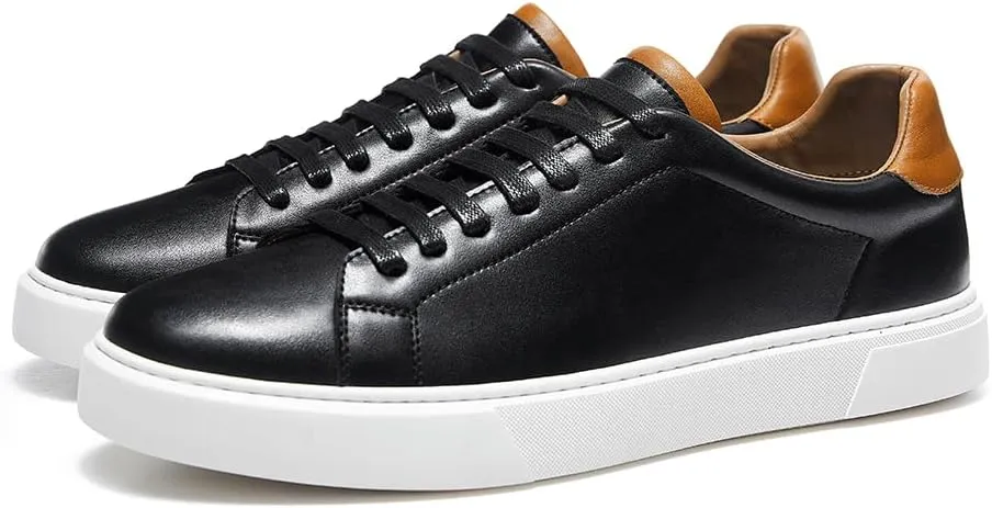 Leather Business Casual Sneakers Shoes for Men