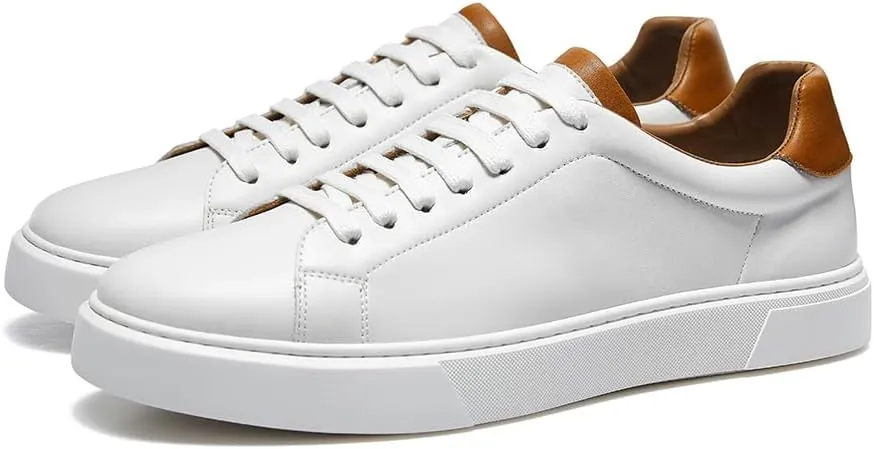 Leather Business Casual Sneakers Shoes for Men