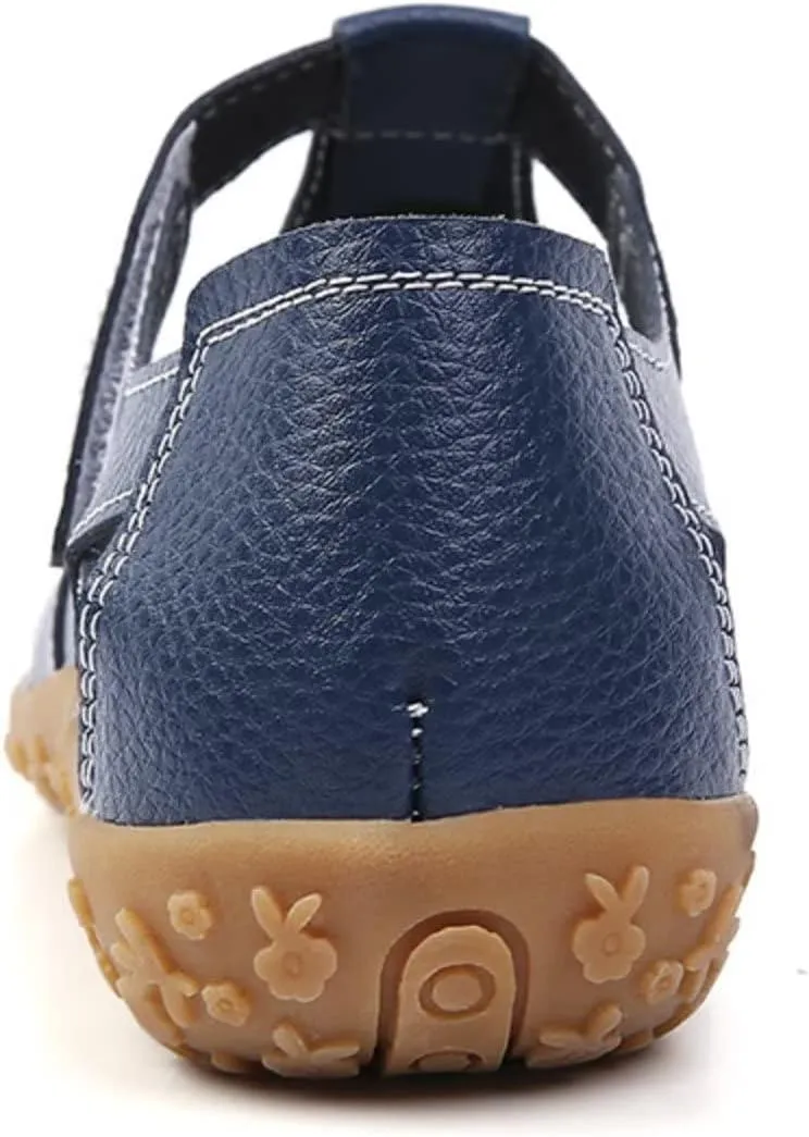 Leather Women's Breathable Perforated Sandals Fashionable Versatile Casual Shoes