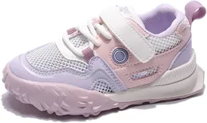 Lightweight Running Shoes for Kids,Mesh Upper Knit Sneakers,Girls Boys Athletic Shoes Breathable, Cool, Summer