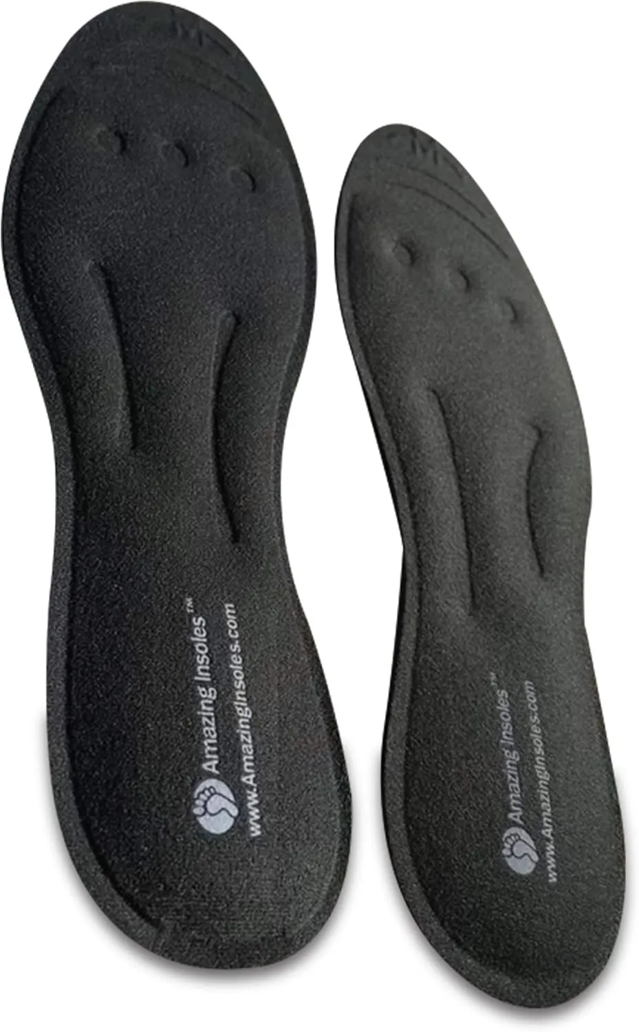 Liquid Massaging Orthotic Shoe Insoles - Foot Pain Relief and Arch Support - Glycerin Filled - Shock Absorbing Foot Massage for Plantar Fasciitis - Men's 9.5-11
