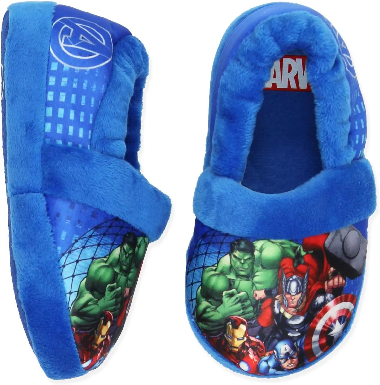 Marvel Avengers Superhero Boys Toddler Plush Aline Slippers