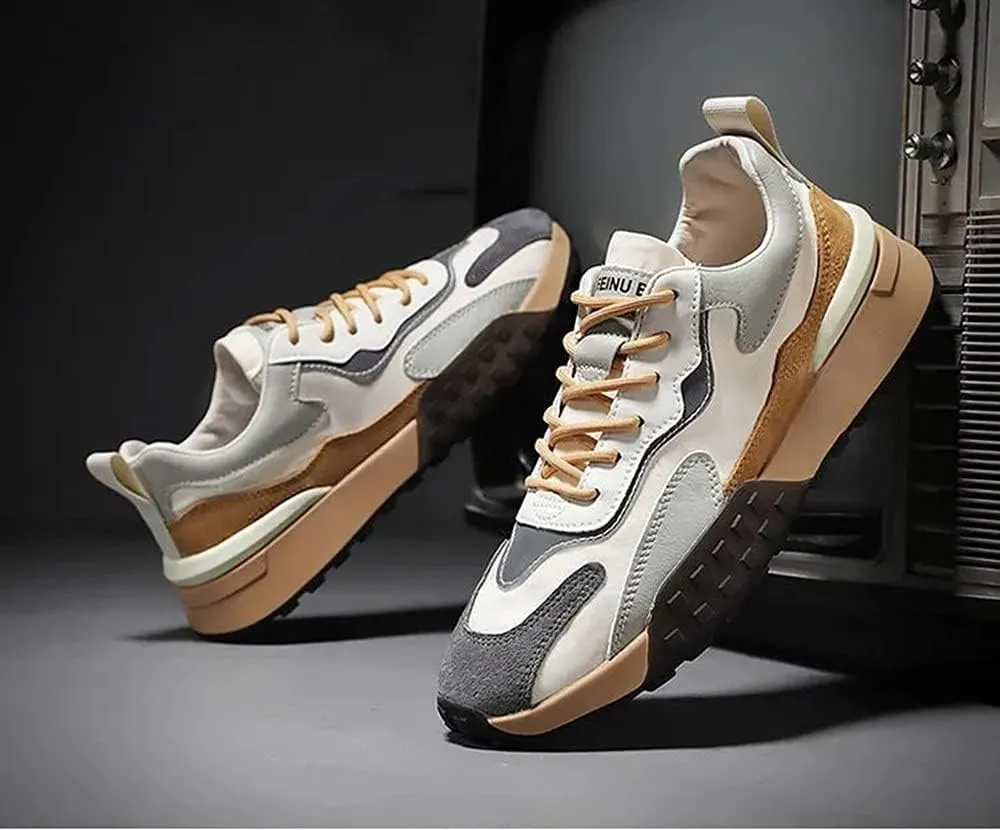 MATERUIEYES Casual Shoes Men's Shoes Breathable Heighten Sneakers