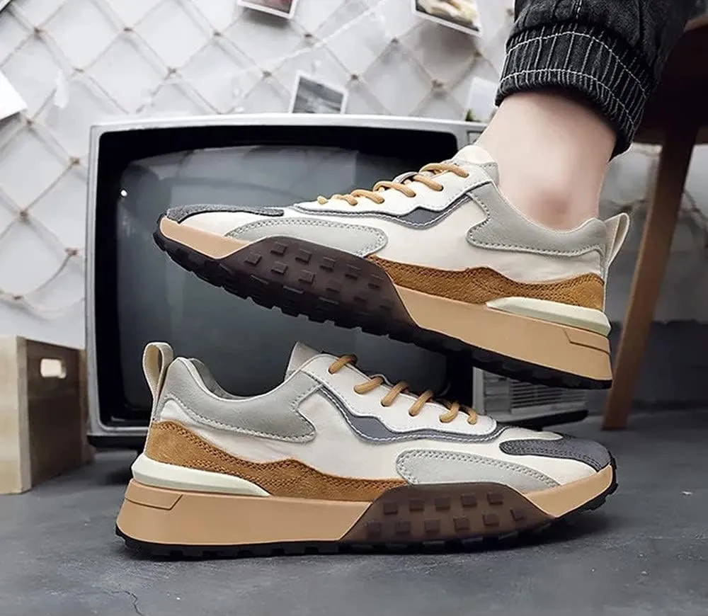 MATERUIEYES Casual Shoes Men's Shoes Breathable Heighten Sneakers