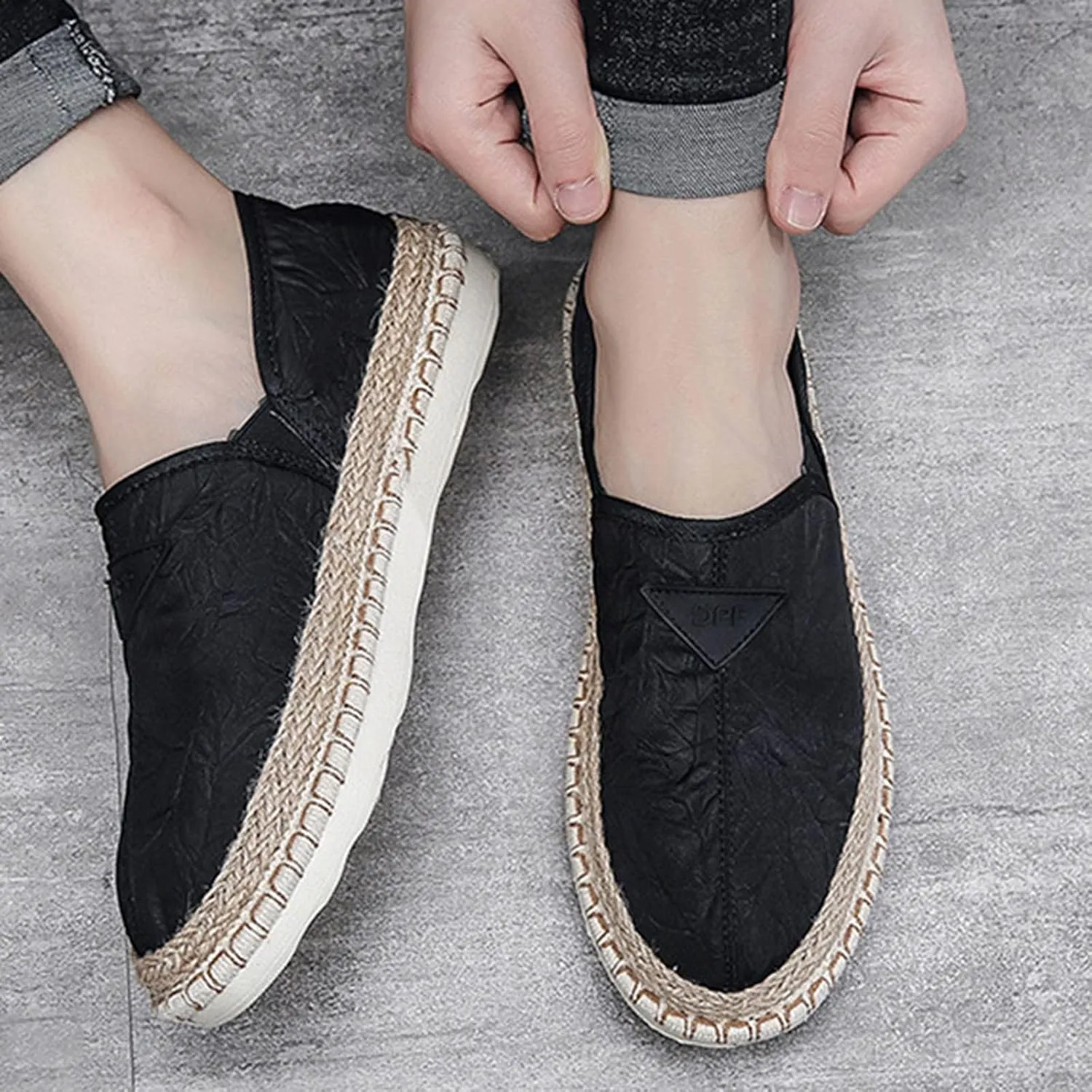 Men Low Top Breathable Casual Walking Shoes Canvas Loafer Shoes for Men Casual Men's Shoes Men Shoes