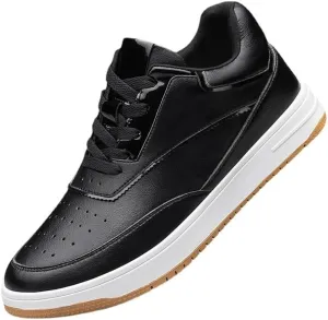 Mens Internal Height Increase Oxfords Shoes Comfortable Lightweight Breathable Walking Shoes