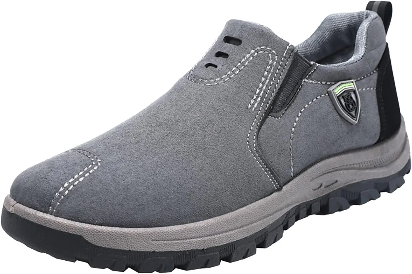 Mens Slip On Sneakers Suede Orthopedic Walking Shoes Non Slip Casual High Top Sneaker Comfortable Lightweight Breathable Running Shoes