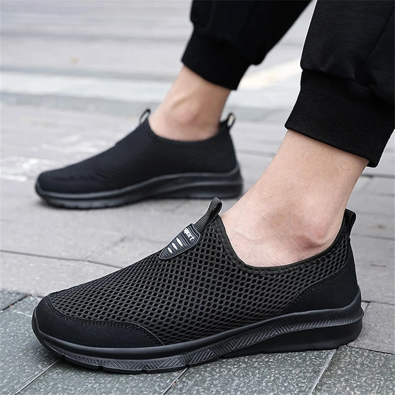 Mesh Slip On Sneaker for Women Comfort Casual Breathable Running Shoes Non Slip Lightweight Sneakers Walking Shoes Women Arch Support