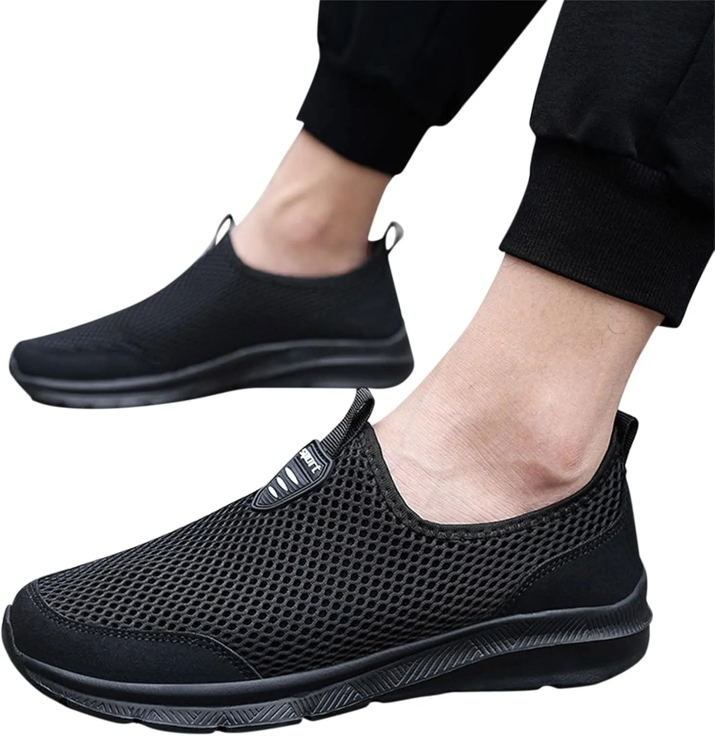Mesh Slip On Sneaker for Women Comfort Casual Breathable Running Shoes Non Slip Lightweight Sneakers Walking Shoes Women Arch Support
