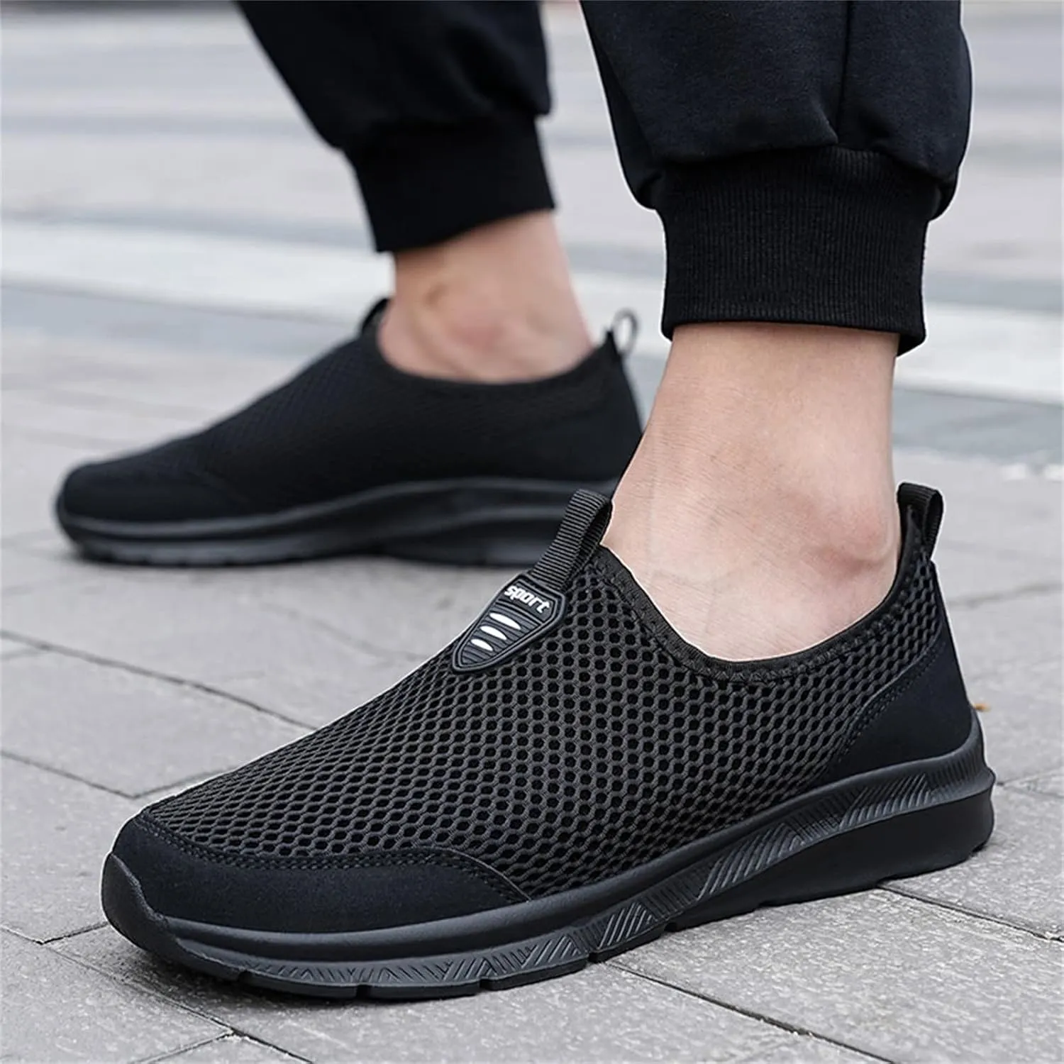 Mesh Slip On Sneaker for Women Comfort Casual Breathable Running Shoes Non Slip Lightweight Sneakers Walking Shoes Women Arch Support
