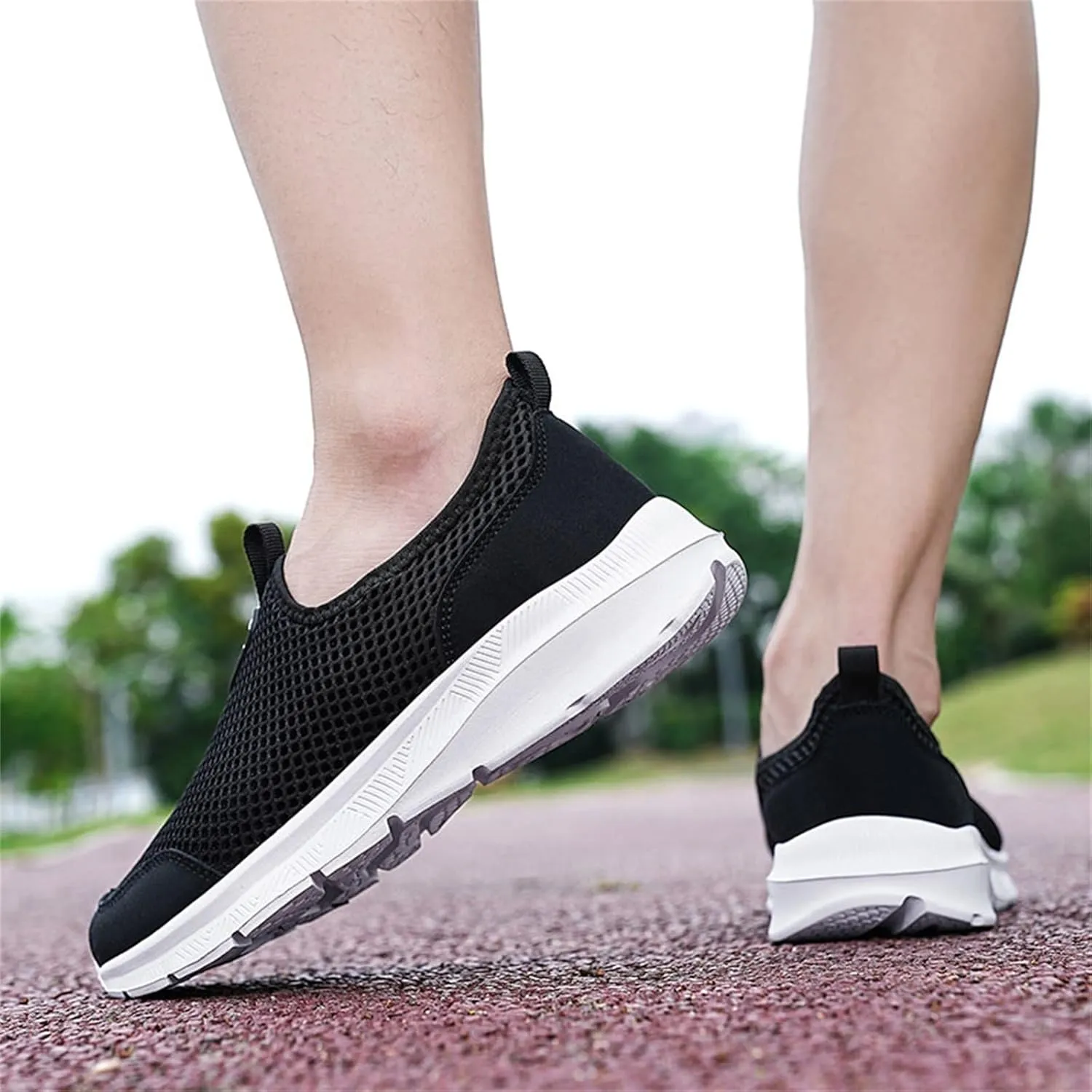 Mesh Slip On Sneaker for Women Comfort Casual Breathable Running Shoes Non Slip Lightweight Sneakers Walking Shoes Women Arch Support