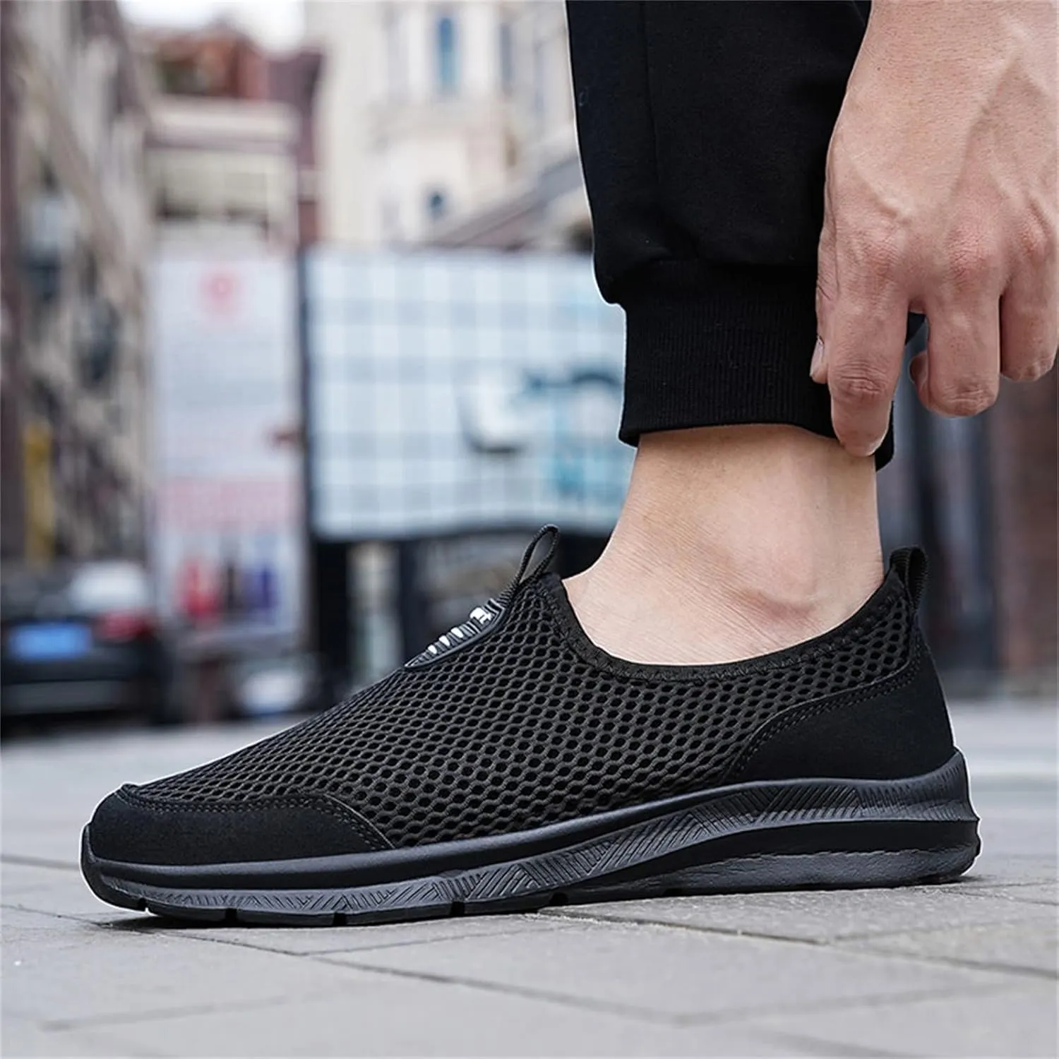 Mesh Slip On Sneaker for Women Comfort Casual Breathable Running Shoes Non Slip Lightweight Sneakers Walking Shoes Women Arch Support
