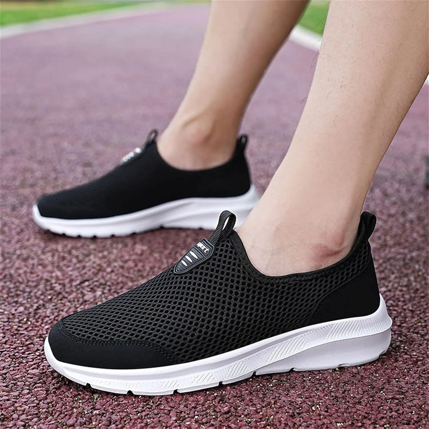 Mesh Slip On Sneaker for Women Comfort Casual Breathable Running Shoes Non Slip Lightweight Sneakers Walking Shoes Women Arch Support