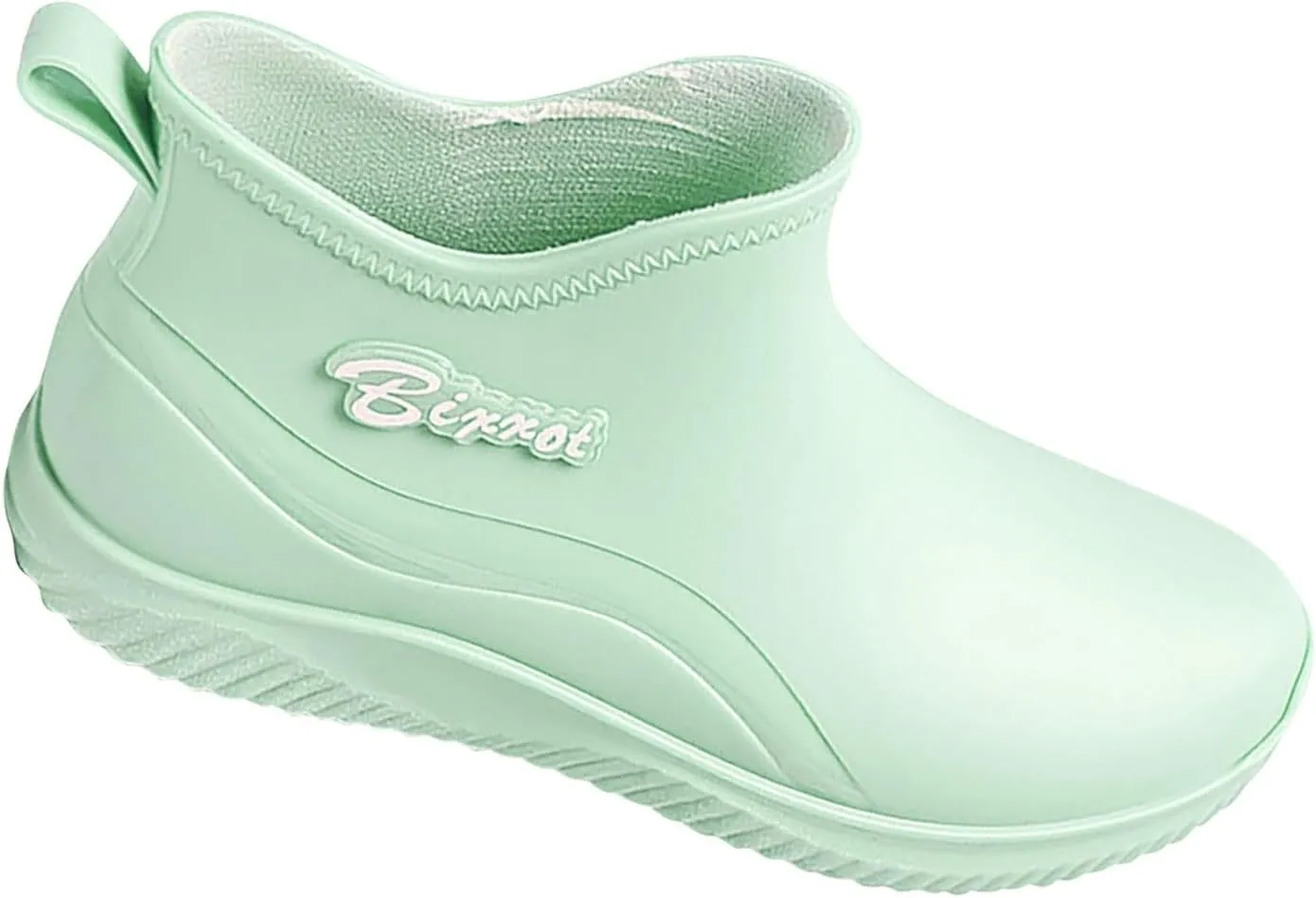 Mid Calf Rain Boots Womens Mens Grounded Footwear Fall Booties 2024 Low Heel Slip On Barefoot Shoes Women's Rubber Rain Boots Waterproof & Anti-slip Womens Chelsea Boots