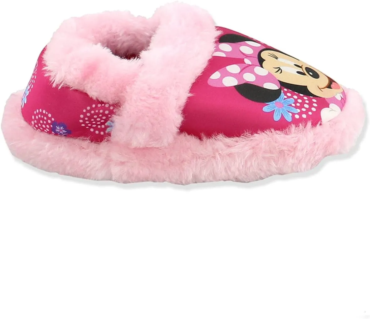 Minnie Mouse Toddler Girl's Plush A-Line Slippers