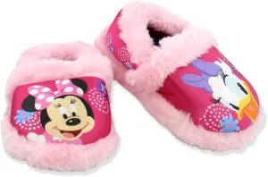 Minnie Mouse Toddler Girl's Plush A-Line Slippers