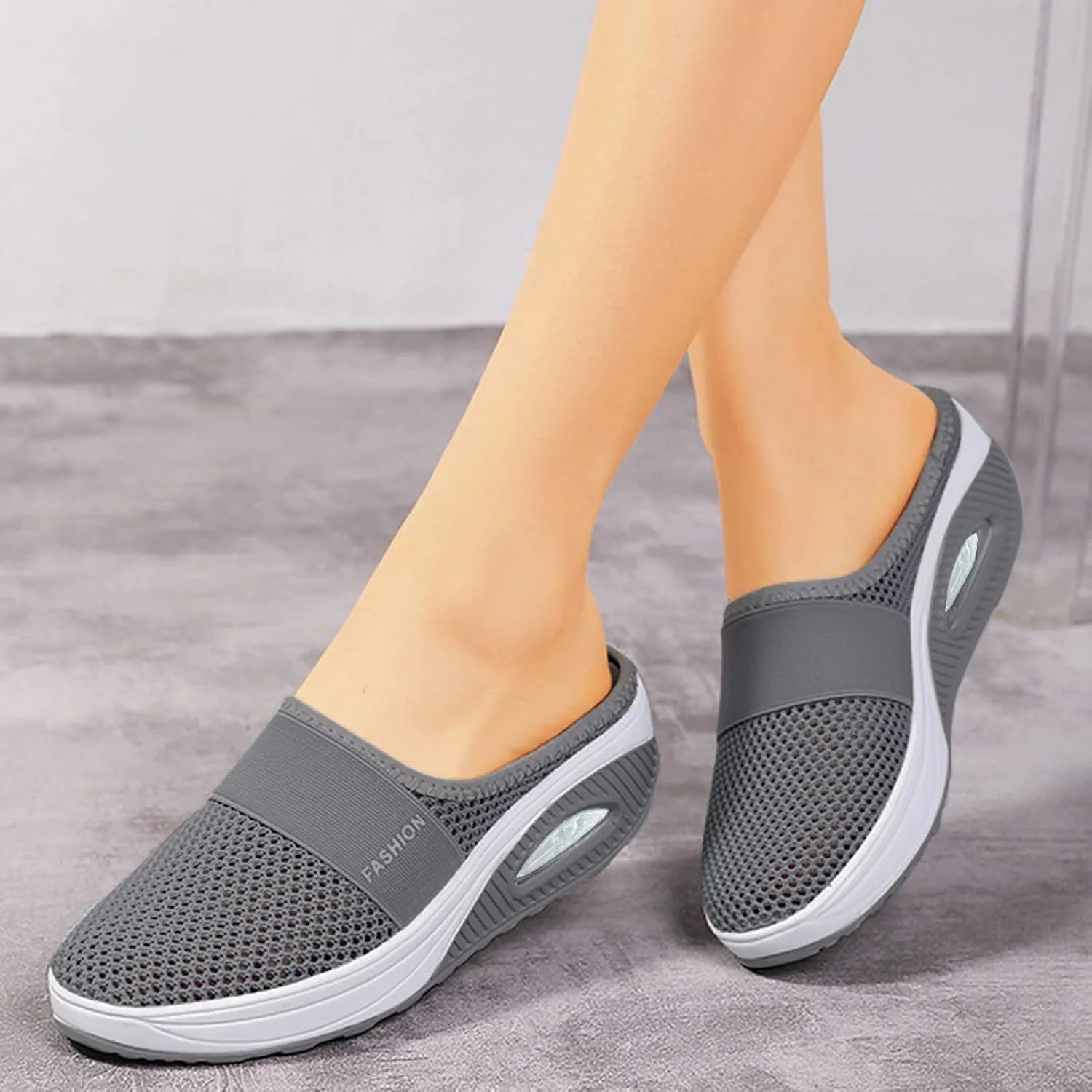 Non Slip Work Shoes Women Mesh Casual Shoes for Fall White Platform Sneakers Sneakers Walking Memory Foam Athletic Waterproof Tennis Shoe Loafers Casual Slip On