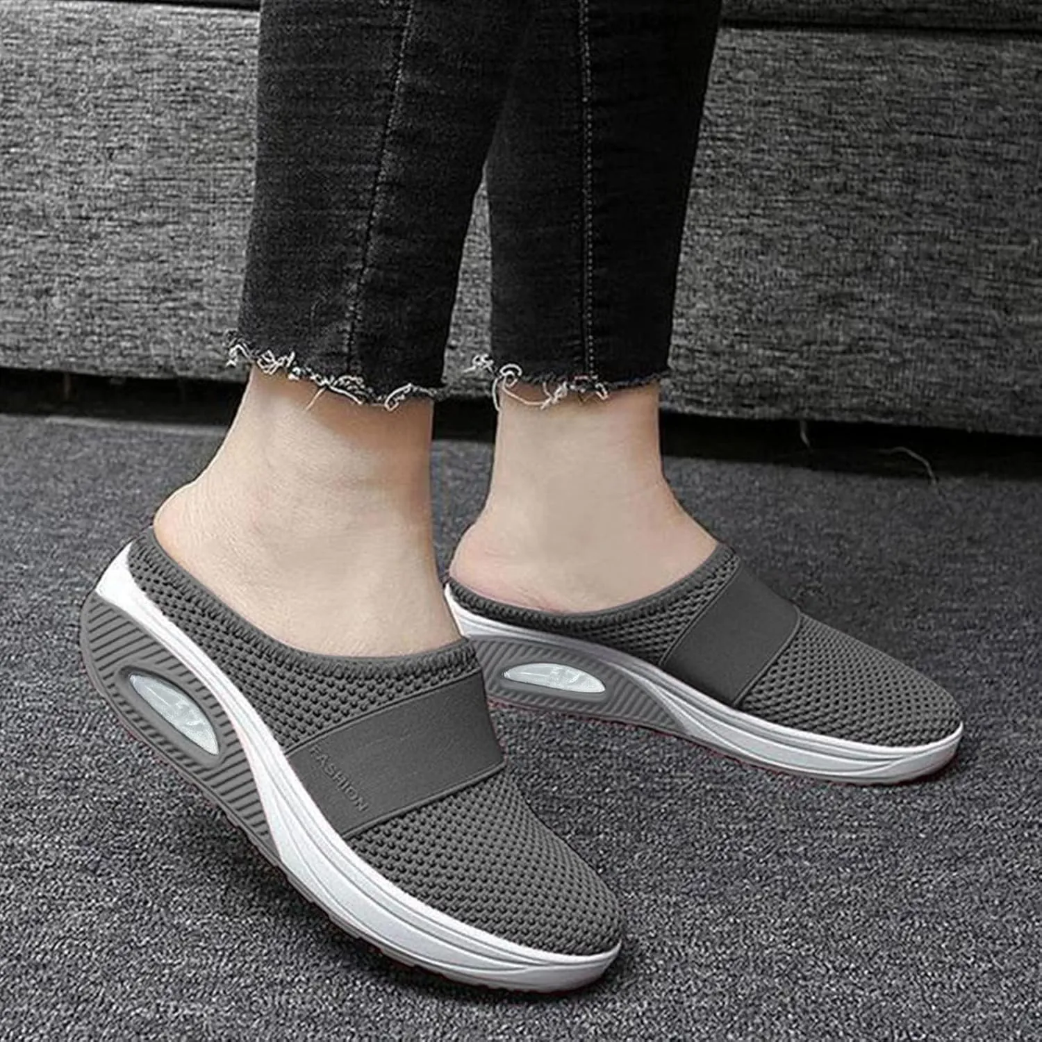 Non Slip Work Shoes Women Mesh Casual Shoes for Fall White Platform Sneakers Sneakers Walking Memory Foam Athletic Waterproof Tennis Shoe Loafers Casual Slip On