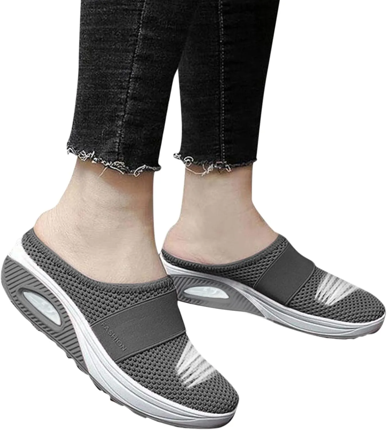 Non Slip Work Shoes Women Mesh Casual Shoes for Fall White Platform Sneakers Sneakers Walking Memory Foam Athletic Waterproof Tennis Shoe Loafers Casual Slip On