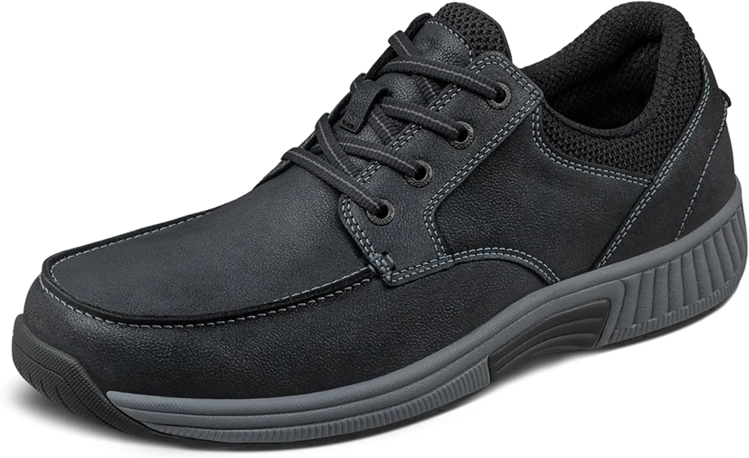Orthofeet Men's Orthopedic Leather Leo Casual Shoes