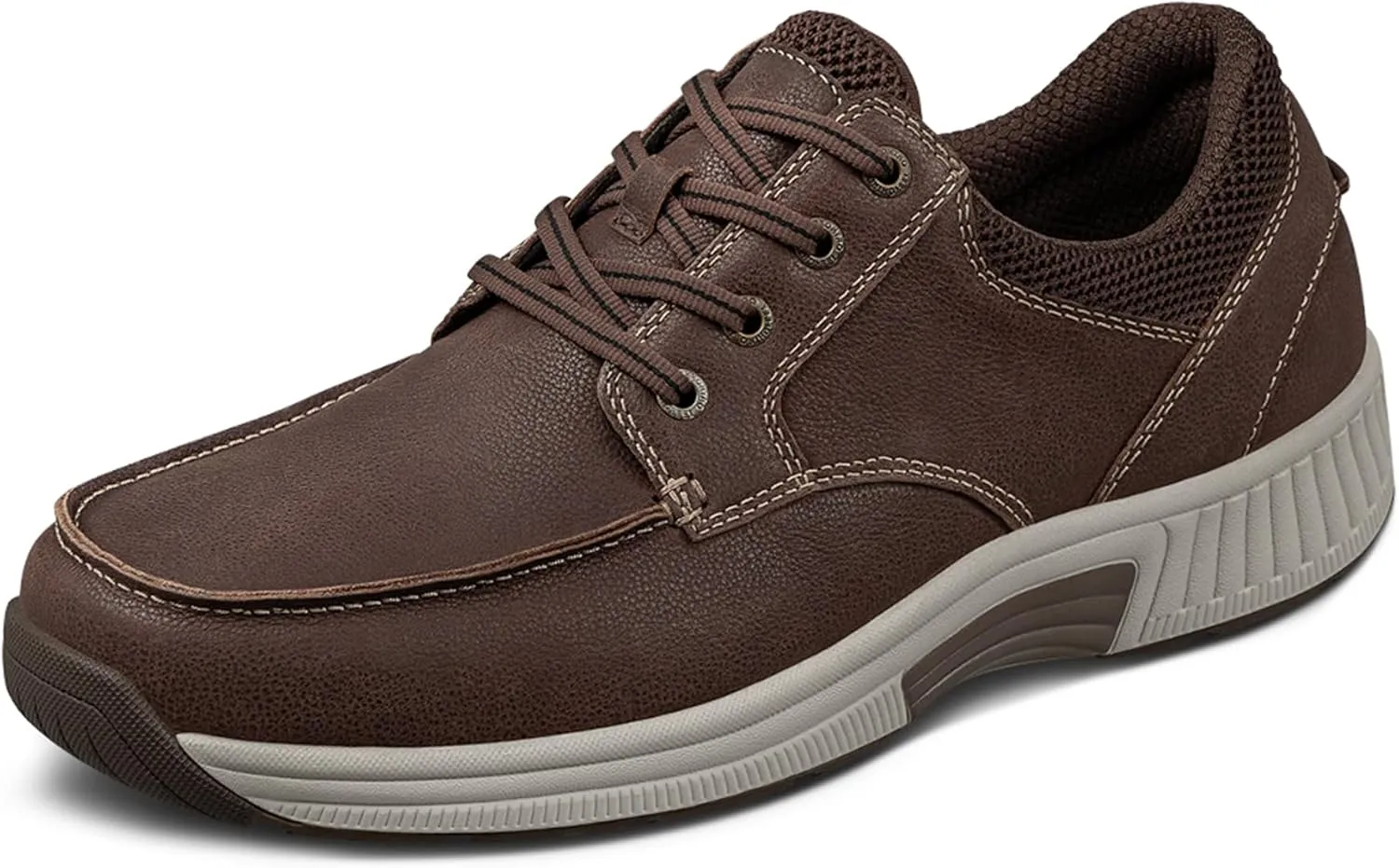 Orthofeet Men's Orthopedic Leather Leo Casual Shoes