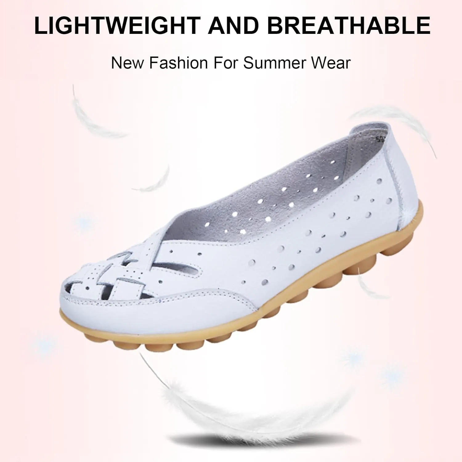 Orthopedic Loafers in Breathable Leather, Stylendy Orthopedic Loafers, Women's Breathable Casual Shoes, Orthopedic Shoes for Women (Black,US 10)