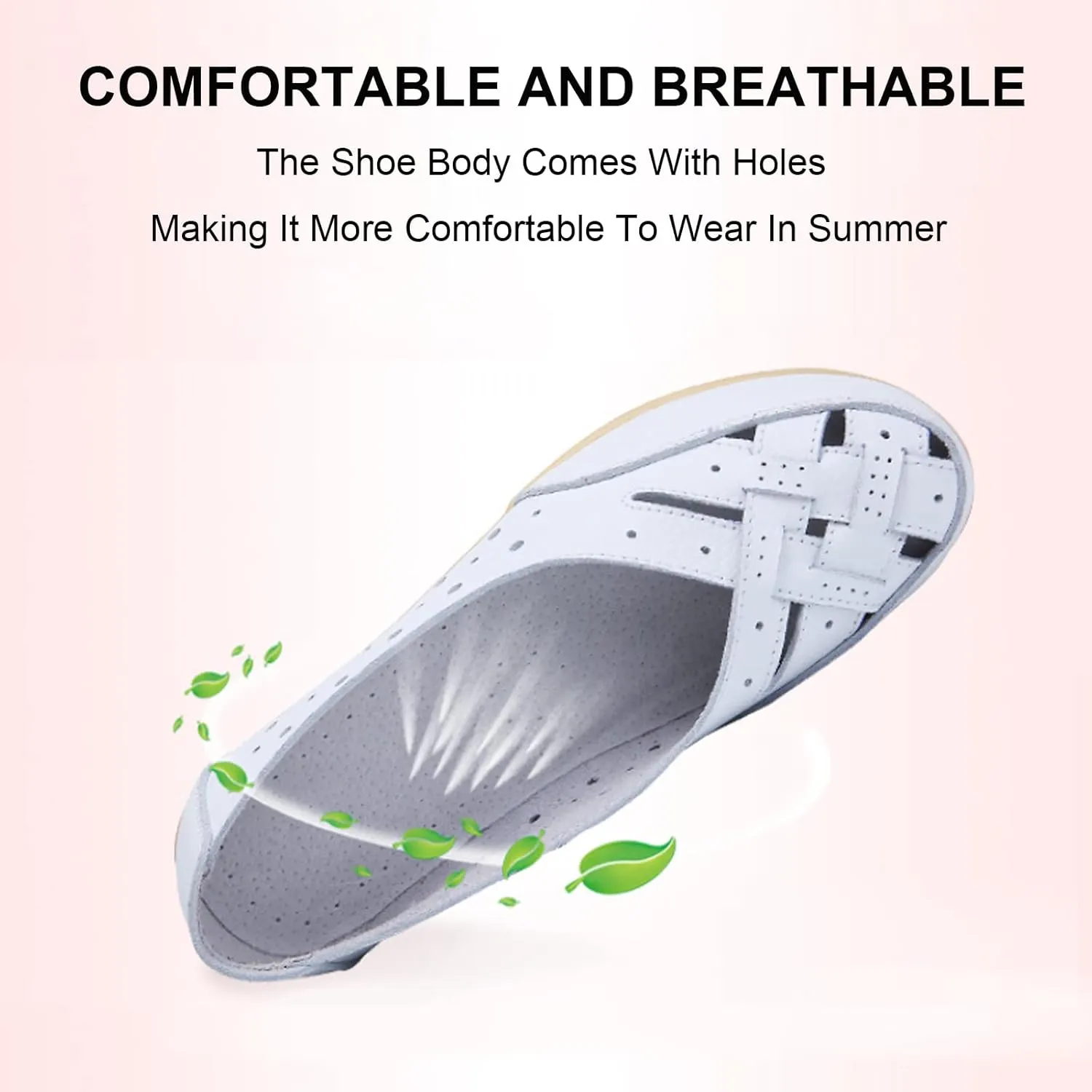 Orthopedic Loafers in Breathable Leather, Stylendy Orthopedic Loafers, Women's Breathable Casual Shoes, Orthopedic Shoes for Women (Black,US 10)