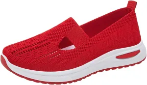 Orthopedic Shoes for Women 2025 New Women's Woven Womens Tennis Shoes Wide Width Brown Casual Shoes Shoes Sneakers Slip On Tennis Shoe White Loafers