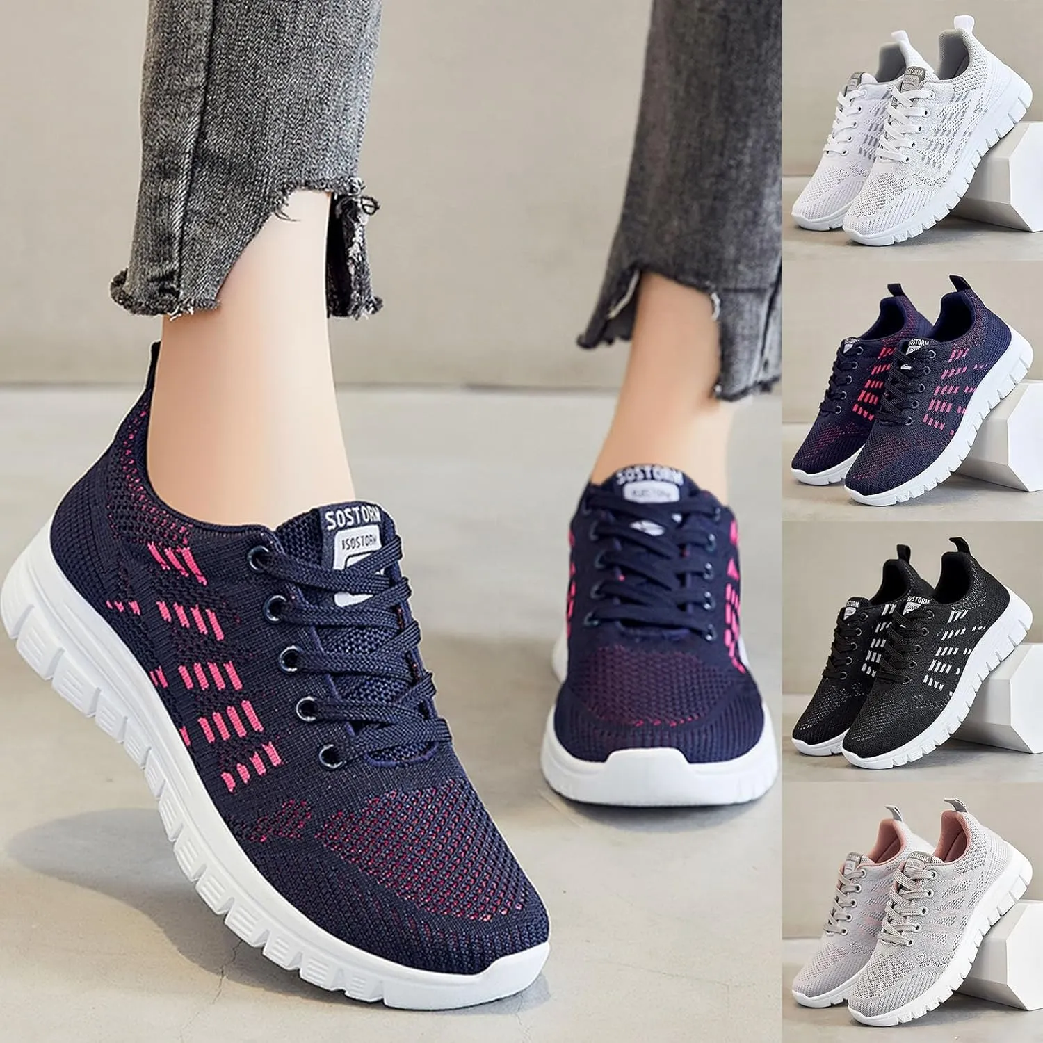 Orthopedic Shoes for Women Slip On Sneakers Comfortable Arch Support Walking Shoes Non Slip Casual Athletic Shoes
