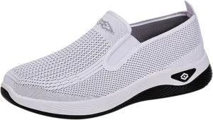 Orthopedic Sneakers for Women Arch-Support Mesh Slip on Comfortable Cushion Sneaker Casual Wide Width Walking Shoes