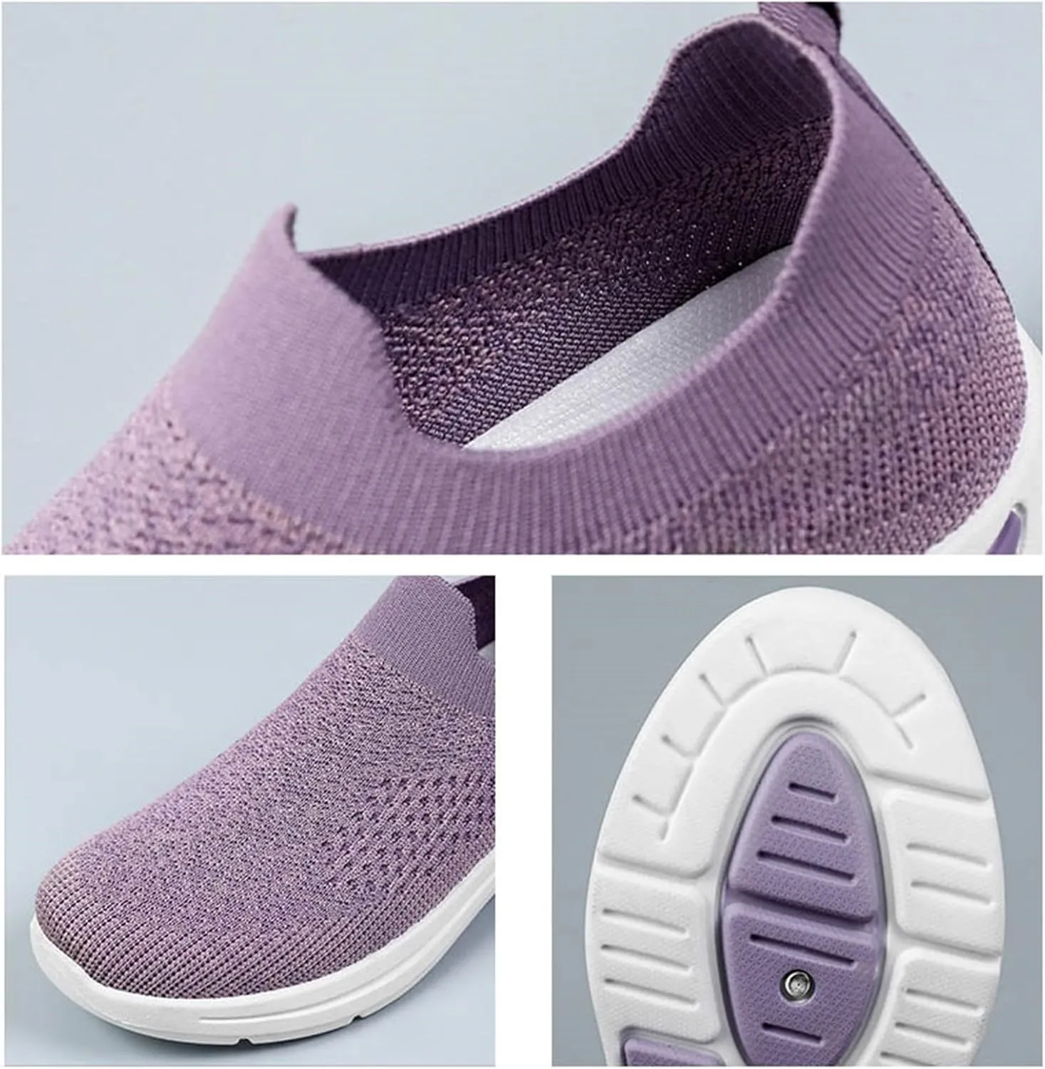Orthopedic Walking Shoes for Women,2025 New Orthowalkway Womens Shoes,Non-Slip Arch Support Slip on Shoes Woven Orthopedic Breathable Walking Sneaker