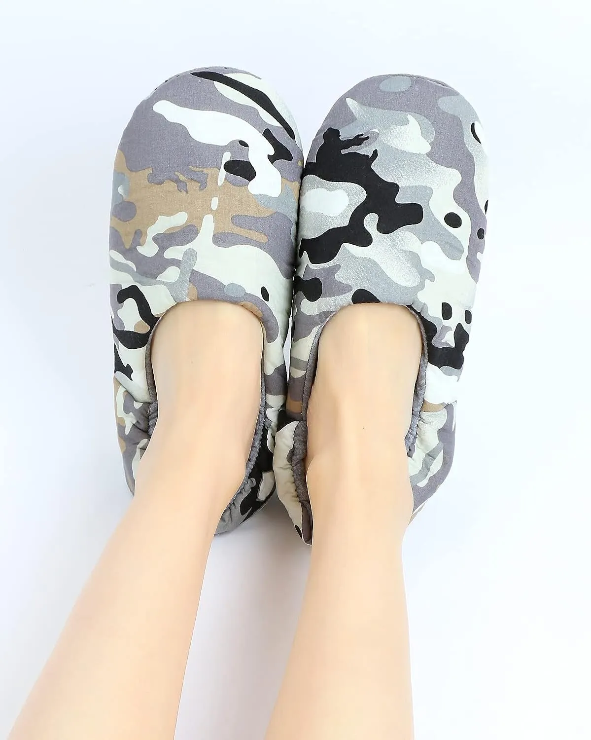 Panda Bros Women's Ballerina House Slippers,Anti-Skid Comfy Warm Ballet Style Slippers
