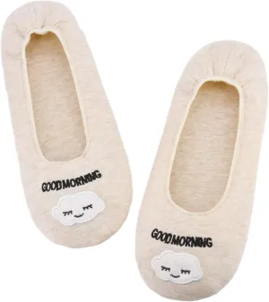 Panda Bros Women's Ballerina House Slippers,Anti-Skid Comfy Warm Ballet Style Slippers