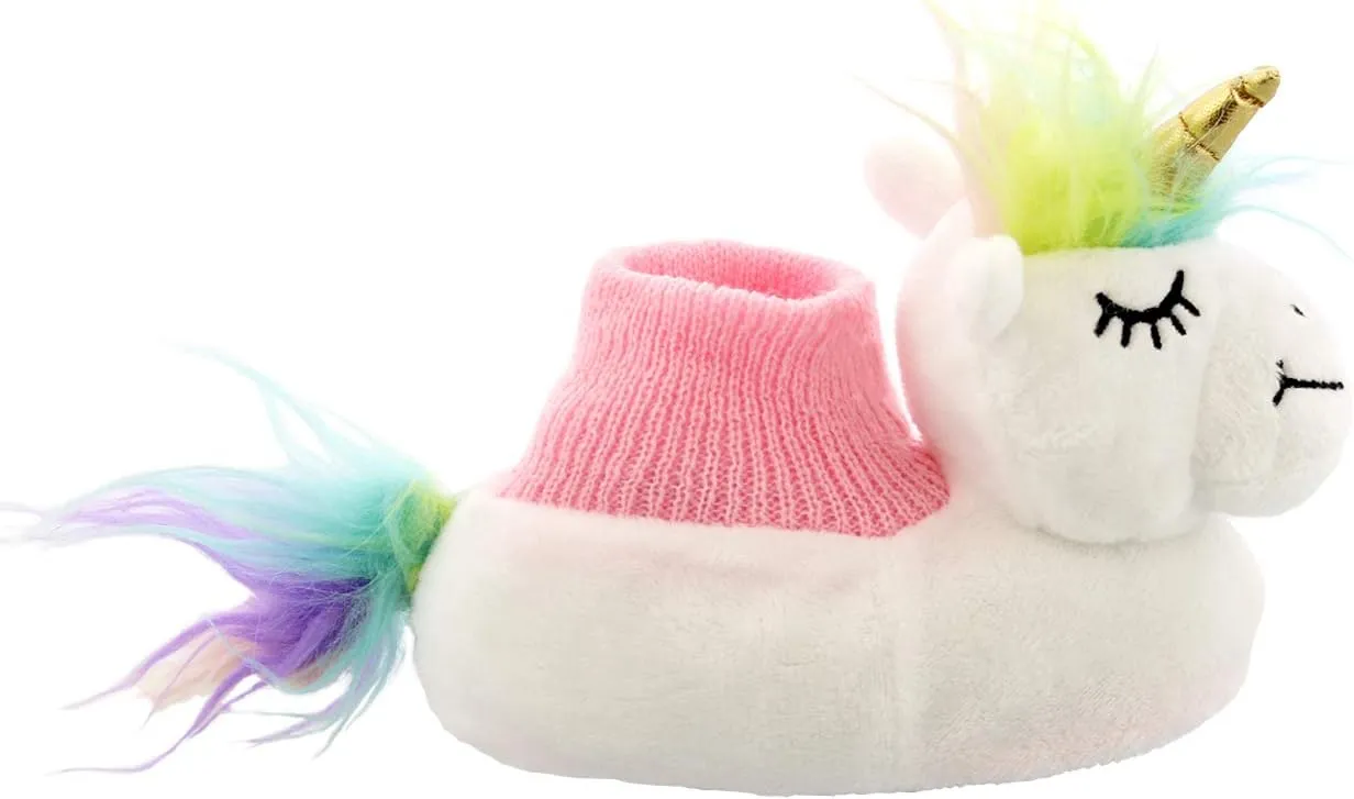 Plush Animal Toddler Boys Girls Sock Top Slippers