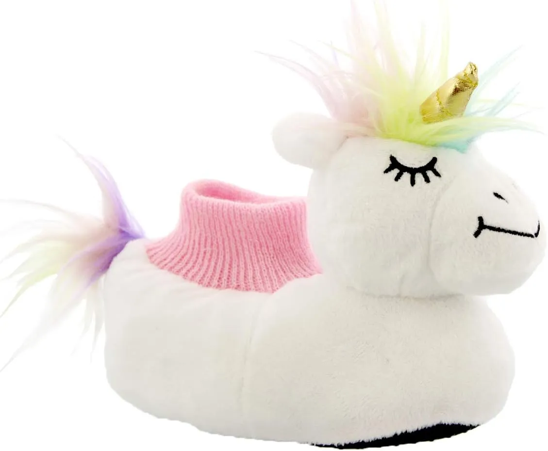 Plush Animal Toddler Boys Girls Sock Top Slippers