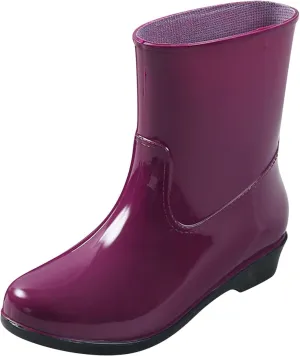 Rain Boots for Women Waterproof Mid Calf Rain Boots Garden Shoes Outdoor Rubber Shoes for Hunting Gardening Farming
