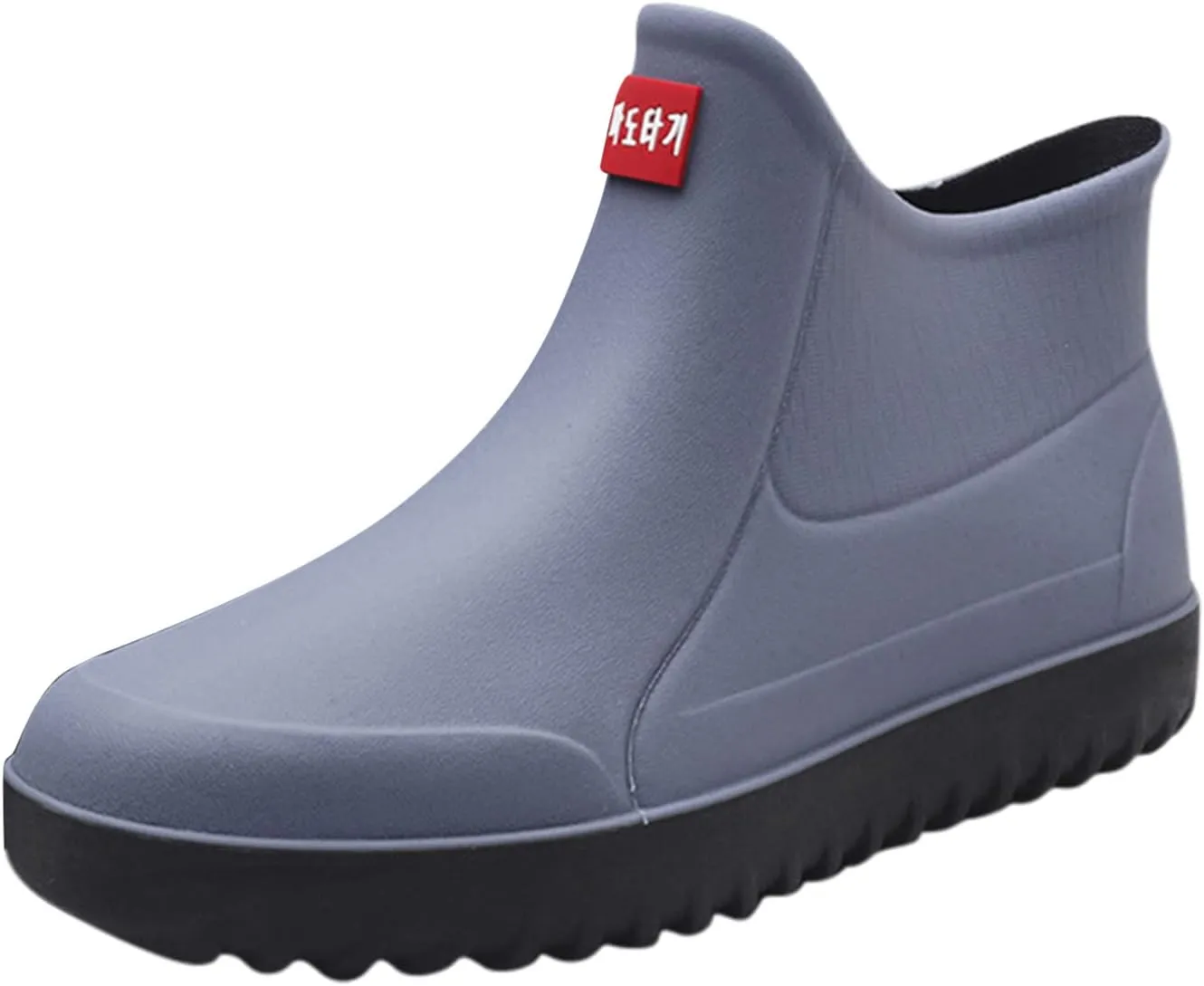 Rain Boots Women Comfortable Mens Grounded Footwear Ruffle Ankle Booties Barefoot Shoes Casual Fall Short Rain Boots for Women Waterproof Garden Shoes Chelsea Boots