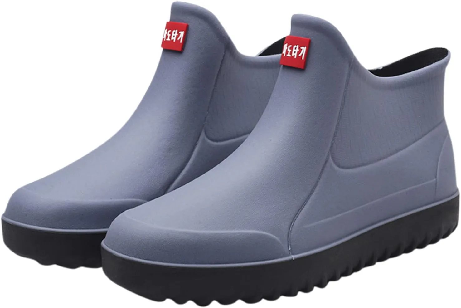 Rain Boots Women Comfortable Mens Grounded Footwear Ruffle Ankle Booties Barefoot Shoes Casual Fall Short Rain Boots for Women Waterproof Garden Shoes Chelsea Boots