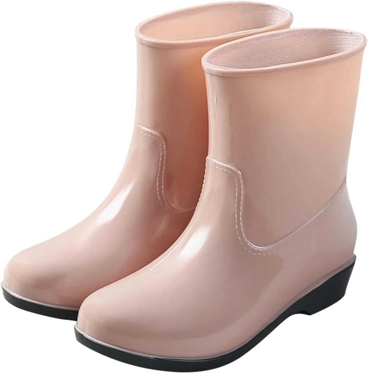 Rain Boots Women Tall Waterproof Mens Grounded Footwear Booties To Wear with Dresses Work Barefoot Shoes Packable Tall Rain Boots for Women Waterproof Chelsea Boots