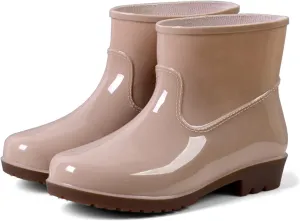 Rain Boots Women Women's Ankle Rain Boots Waterproof Garden Shoes Outdoor Work Boot for Hunting Gardening Farming