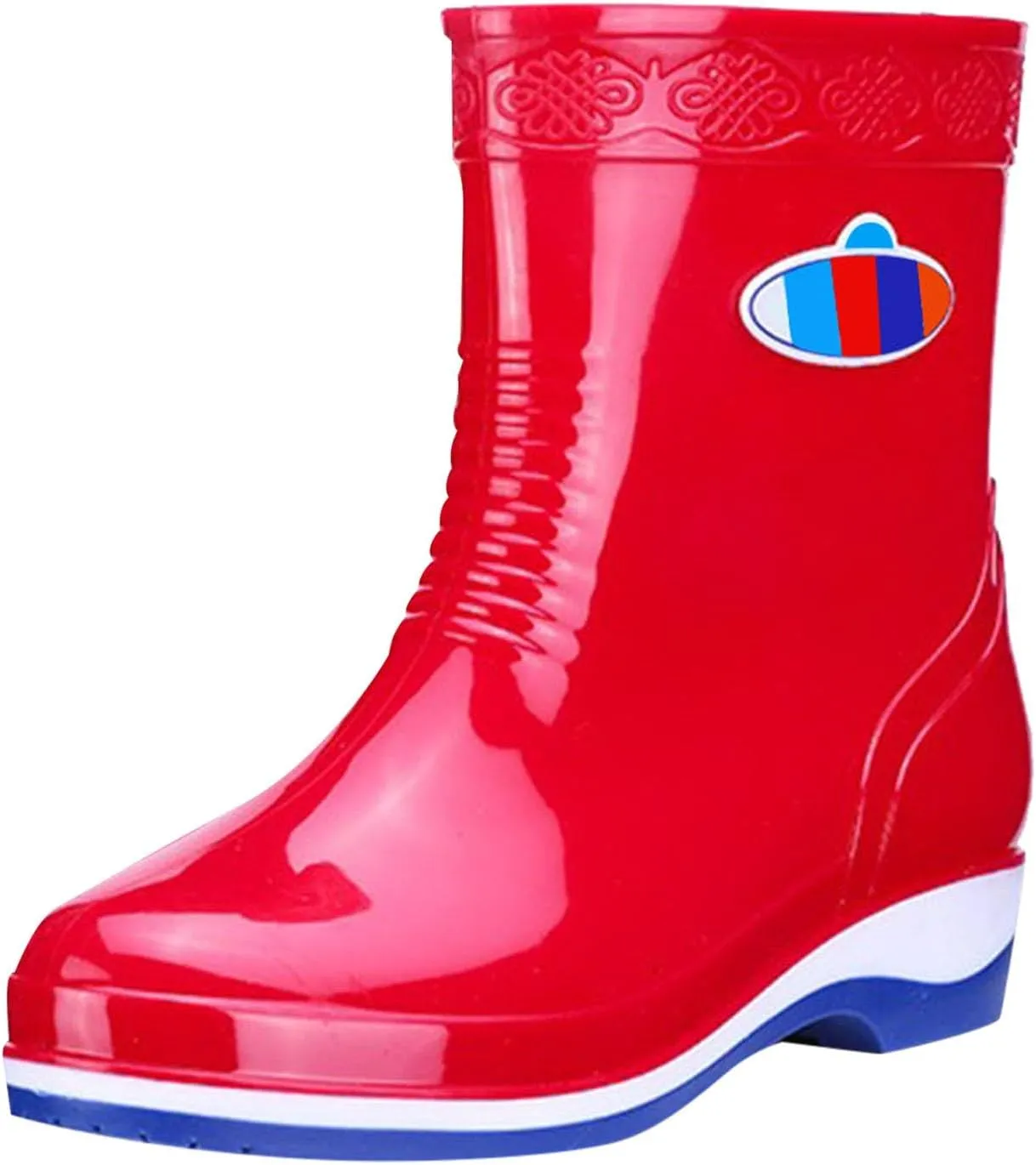 Rain Boots Women Women's Short Rain Boots Waterproof Garden Shoes Outdoor Rain Shoes for Hunting Gardening Farming