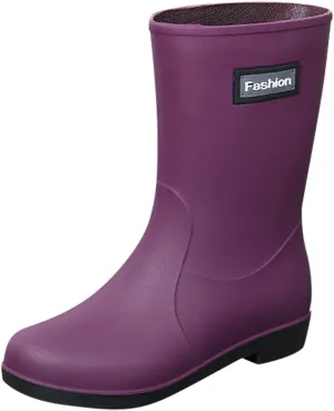 Rain Boots Women Women's Short Rain Boots Waterproof Garden Shoes Outdoor Rain Shoes for Hunting Gardening Farming