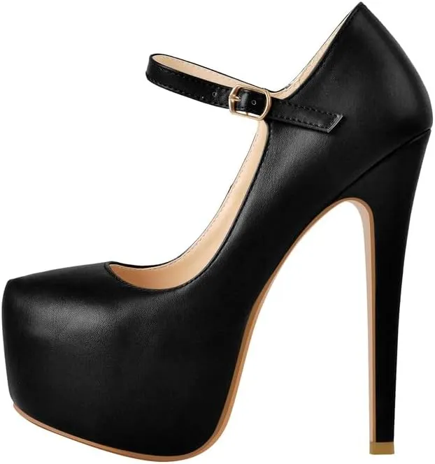 richealnini Women's Platform Mary Jane High Heels Pumps Wedding Party Dress