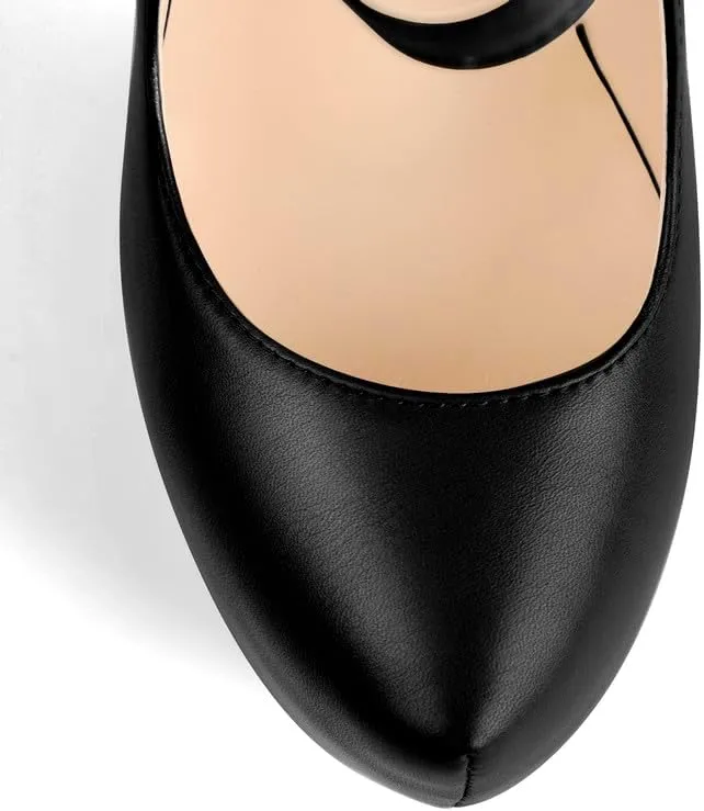 richealnini Women's Platform Mary Jane High Heels Pumps Wedding Party Dress