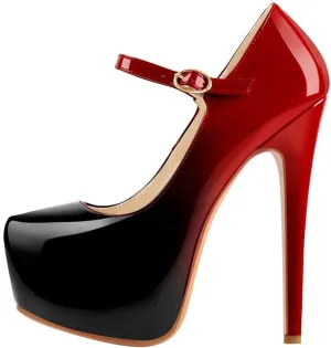 richealnini Women's Platform Mary Jane High Heels Pumps Wedding Party Dress