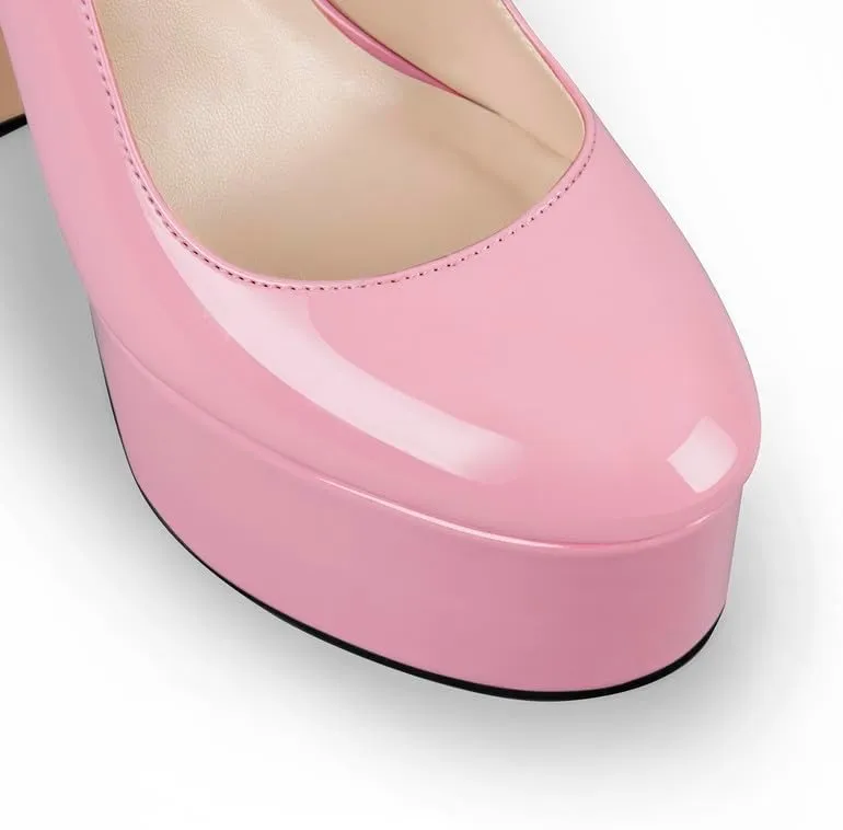 richealnini Women's Platform Mary Jane High Heels Pumps Wedding Party Dress