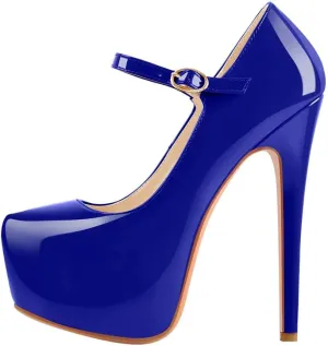 richealnini Women's Platform Mary Jane High Heels Pumps Wedding Party Dress
