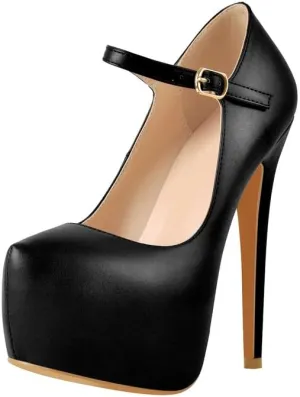 richealnini Women's Platform Mary Jane High Heels Pumps Wedding Party Dress