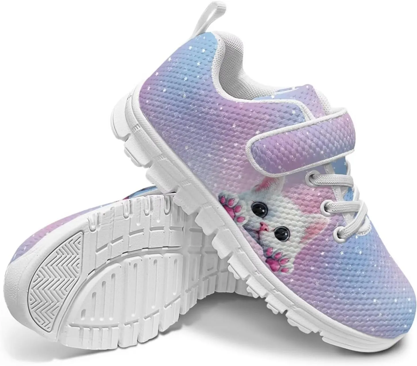 Running Athletic Shoes for Girls Slip On Tennis Shoes Kids Gym Shoes